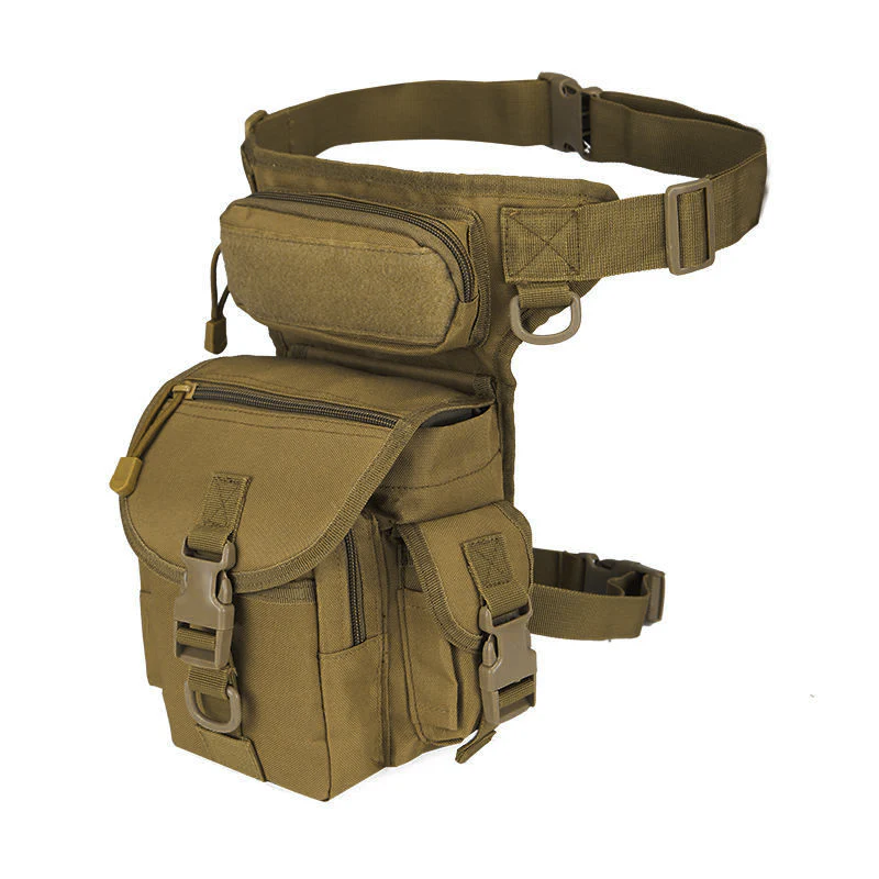 Nylon Waterproof Men Tactical Waist Pack Leg Travel Belt Bag - Image 17