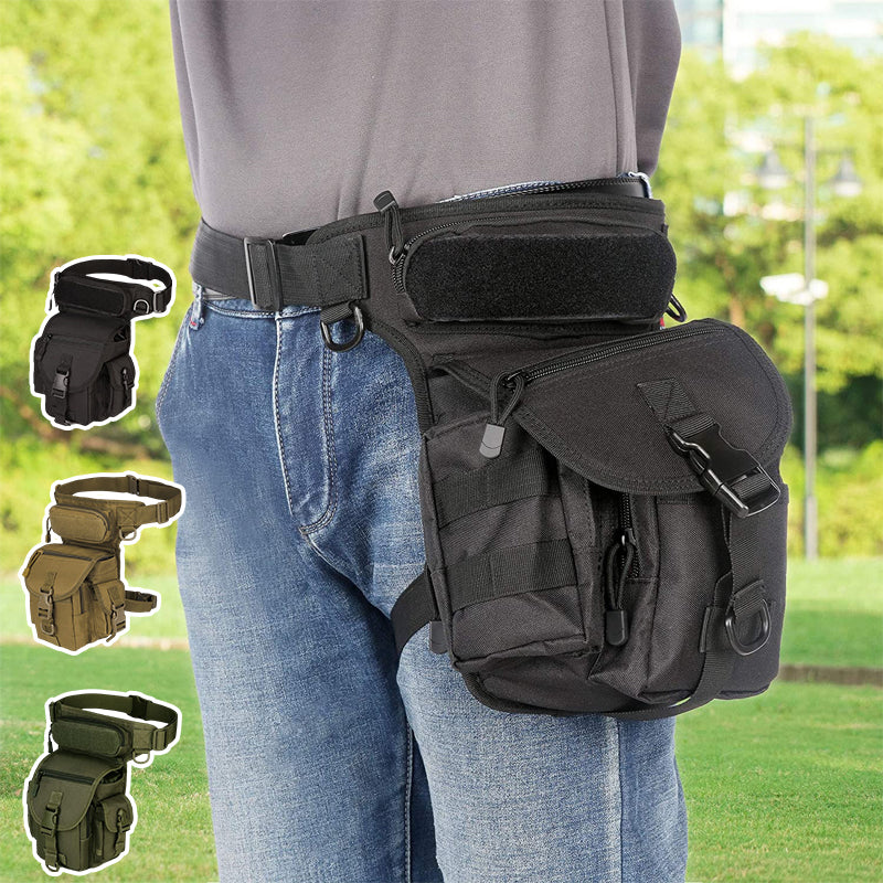 Nylon Waterproof Men Tactical Waist Pack Leg Travel Belt Bag - Image 2