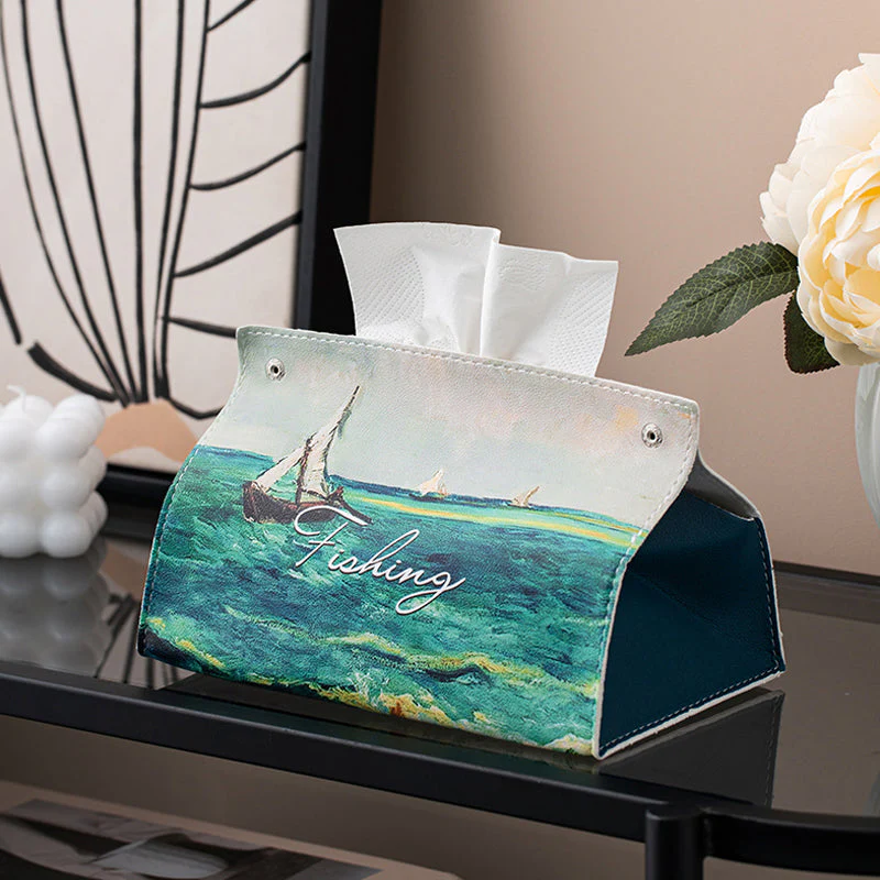 Oil Painting Pastoral Style Paper Box - Image 8