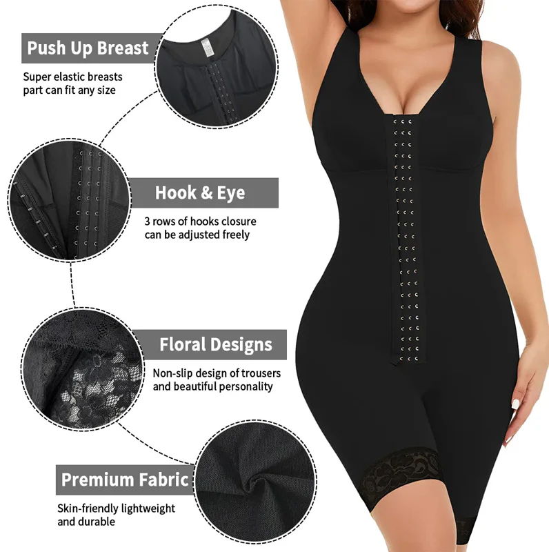 Open File One-Piece Shapewear - Image 3