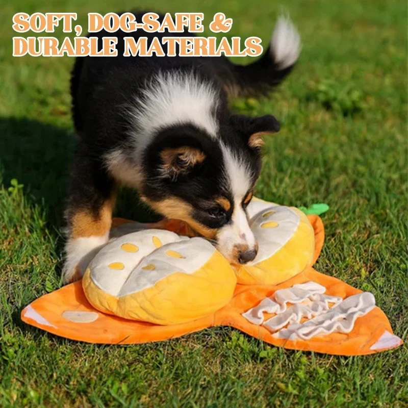 Orange Hide-and-Seek Plush Dog Toy - Image 12