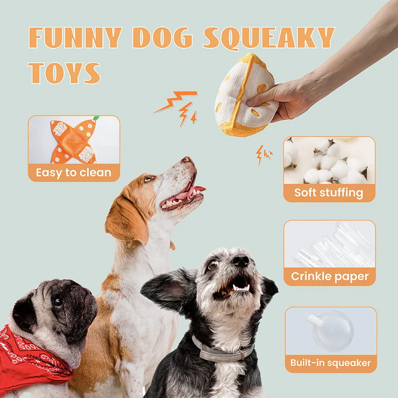 Orange Hide-and-Seek Plush Dog Toy - Image 7