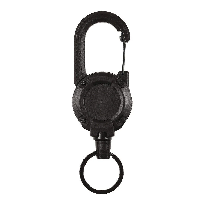 Outdoor Automatic Retractable Wire Rope Luya Tactical Keychain - Image 9