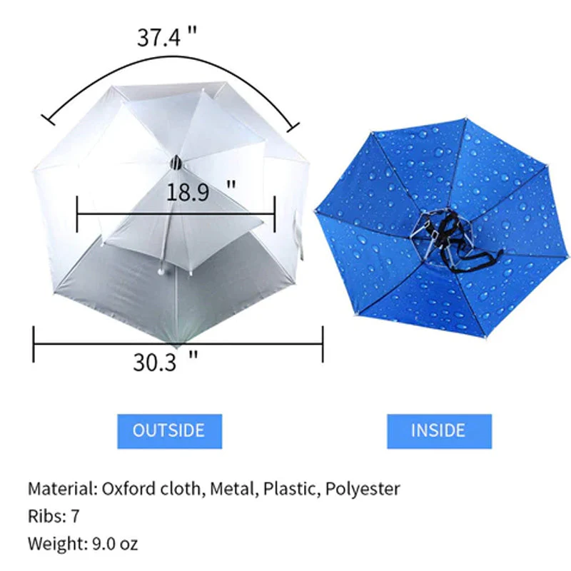Outdoor Double Layer Umbrella Hat - Image 12
