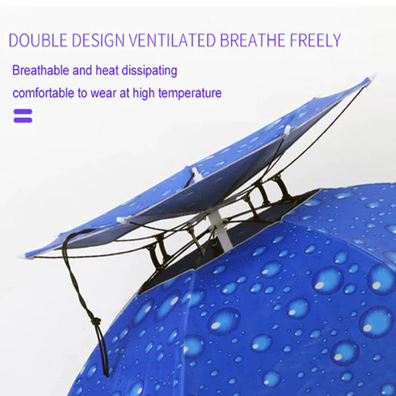 Outdoor Double Layer Umbrella Hat - Image 8