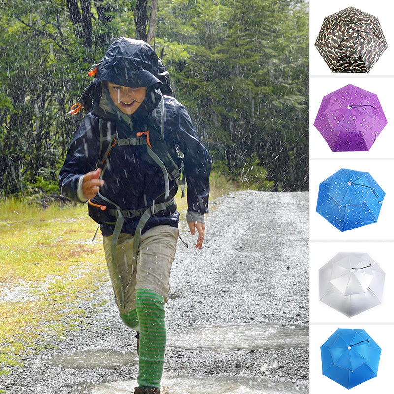 Outdoor Double Layer Umbrella Hat - Image 9