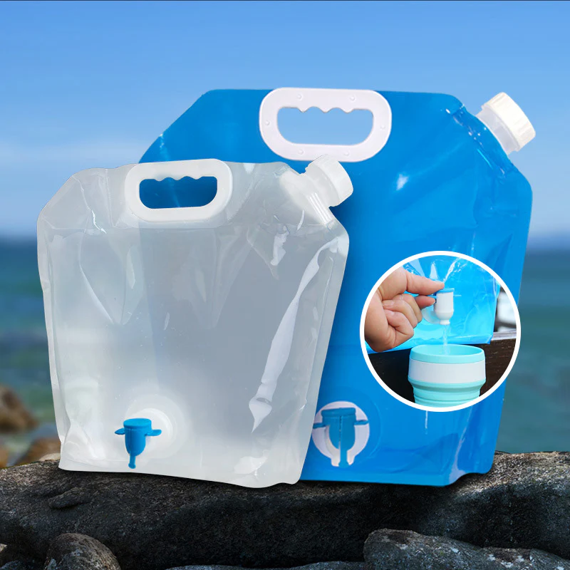 Outdoor Folding Water Bag With Faucet - Image 3