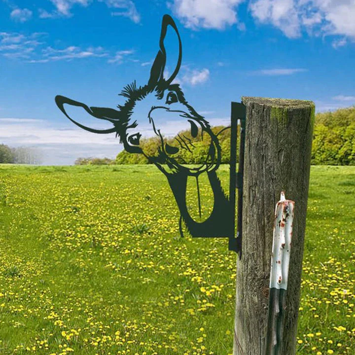 Outdoor Garden Farm Peeping Goat Metal Artwork Indoor Decoration - Image 11