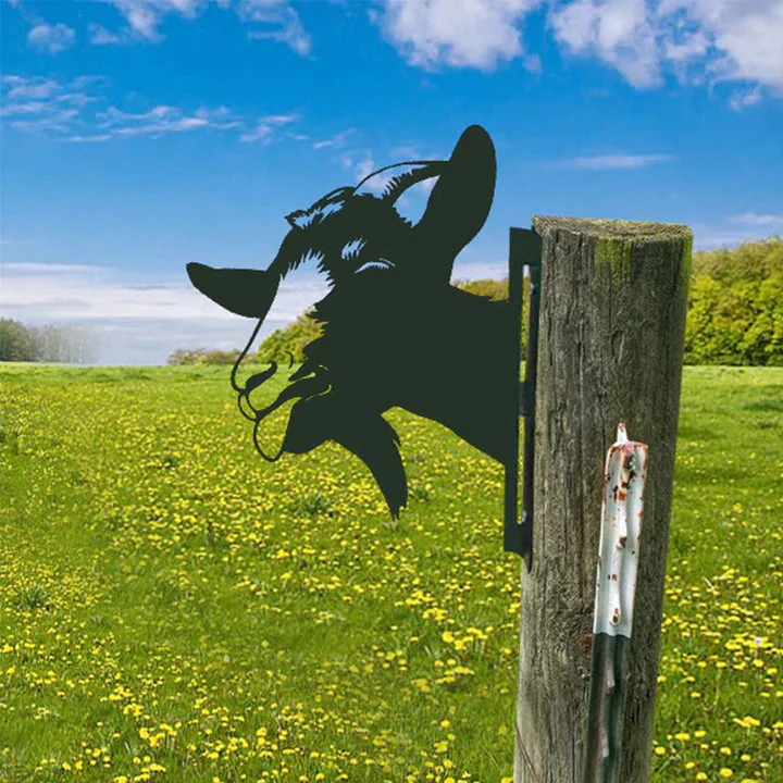 Outdoor Garden Farm Peeping Goat Metal Artwork Indoor Decoration - Image 12