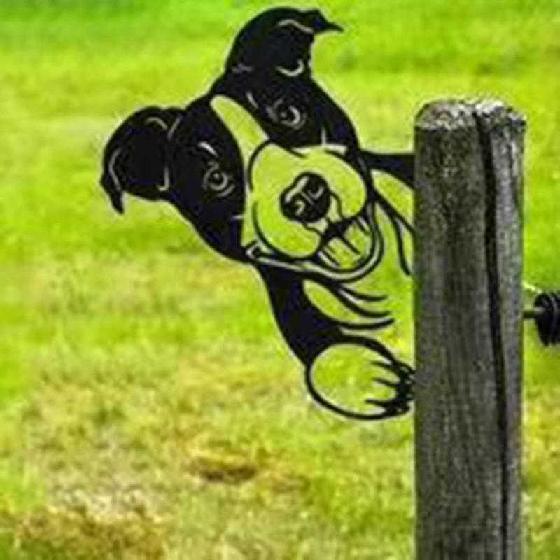 Outdoor Garden Farm Peeping Goat Metal Artwork Indoor Decoration - Image 17