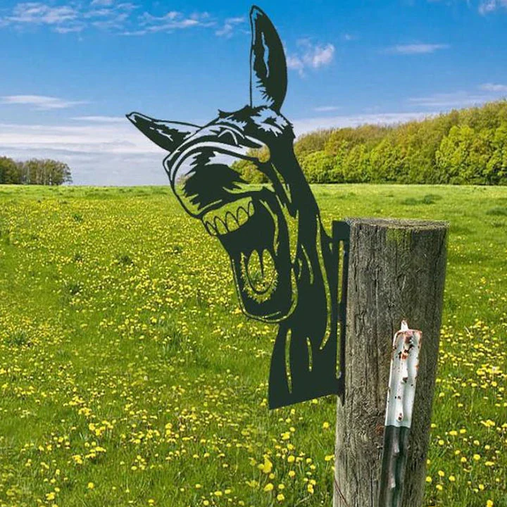 Outdoor Garden Farm Peeping Goat Metal Artwork Indoor Decoration - Image 18