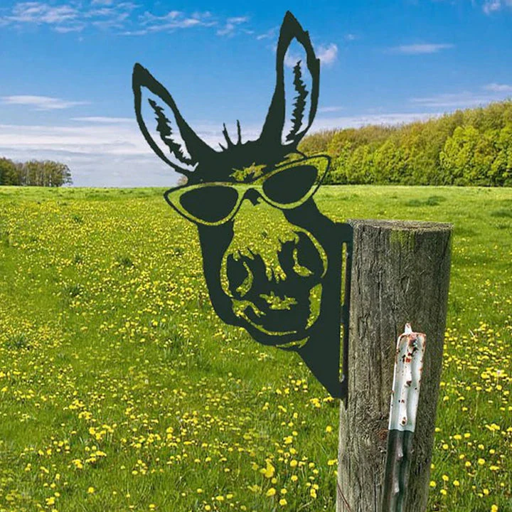 Outdoor Garden Farm Peeping Goat Metal Artwork Indoor Decoration - Image 19