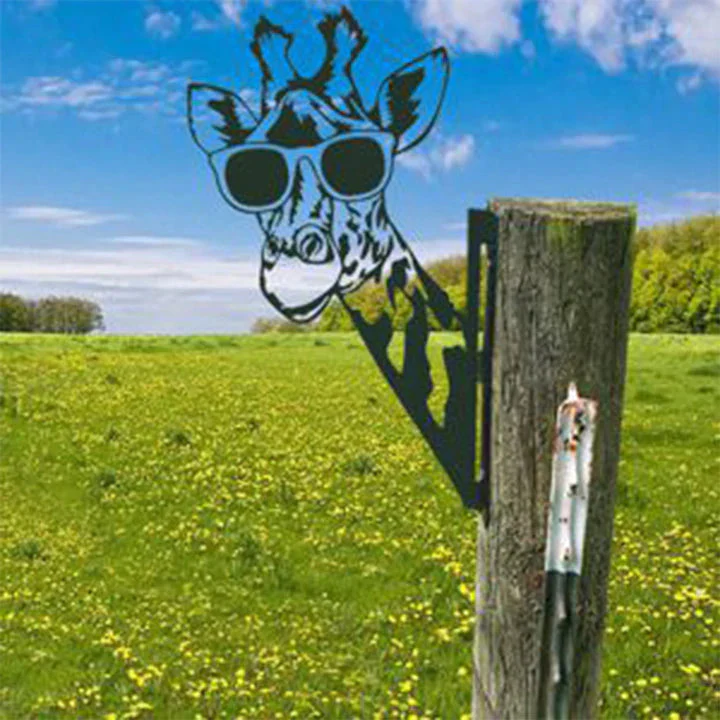 Outdoor Garden Farm Peeping Goat Metal Artwork Indoor Decoration - Image 20