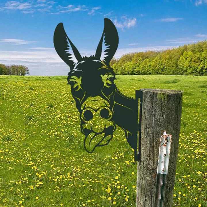 Outdoor Garden Farm Peeping Goat Metal Artwork Indoor Decoration - Image 23
