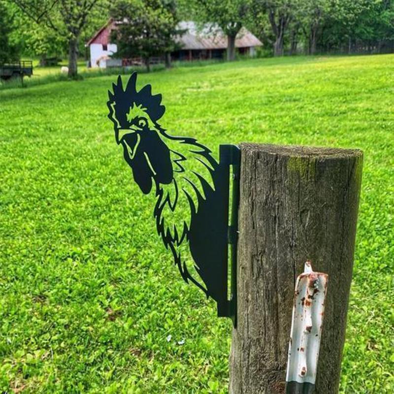 Outdoor Garden Farm Peeping Goat Metal Artwork Indoor Decoration - Image 24