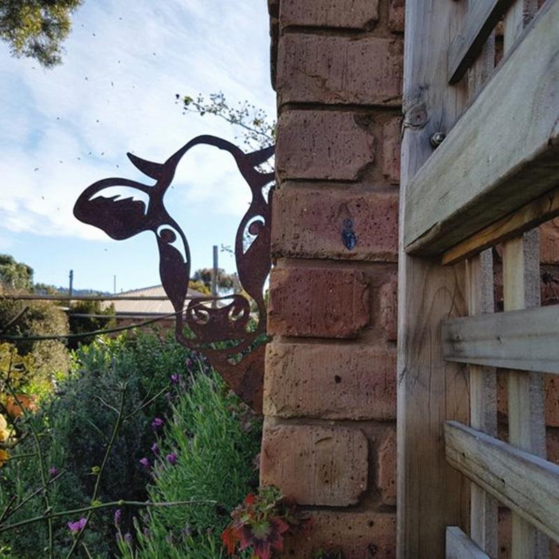 Outdoor Garden Farm Peeping Goat Metal Artwork Indoor Decoration - Image 4