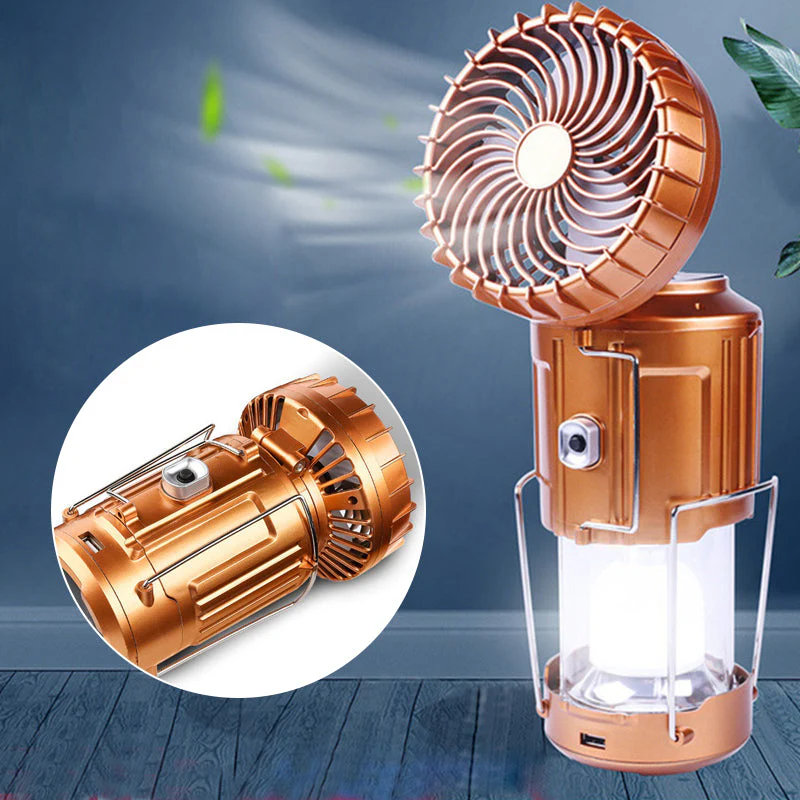 Outdoor LED Camping Light with Fan - Image 3