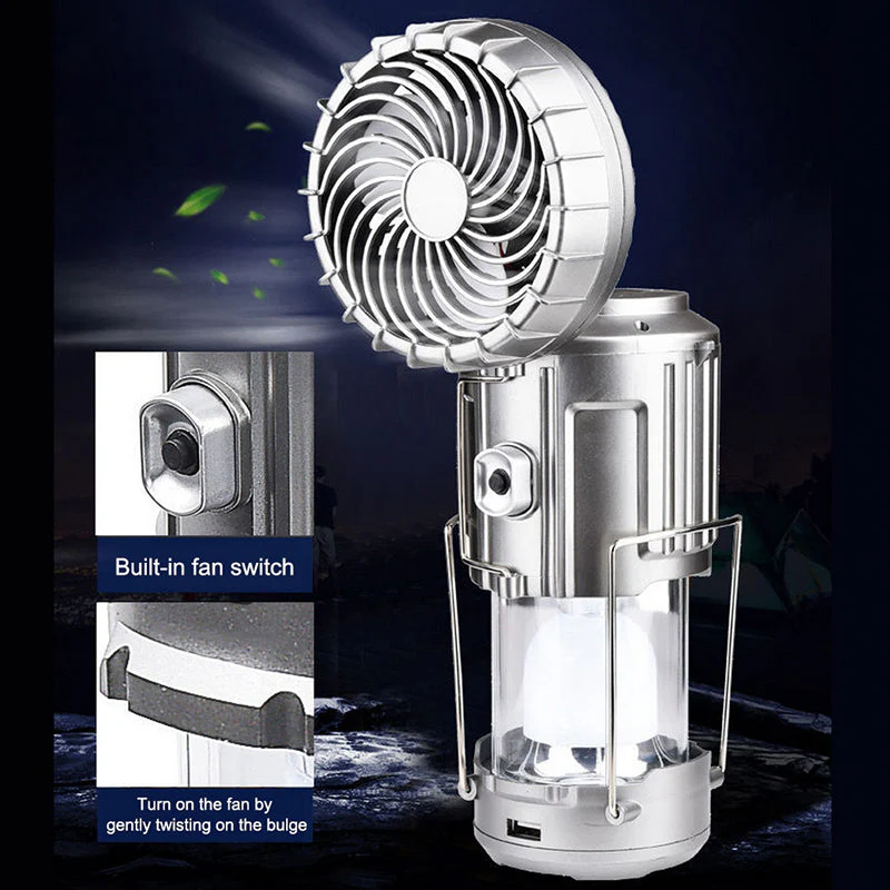 Outdoor LED Camping Light with Fan - Image 6