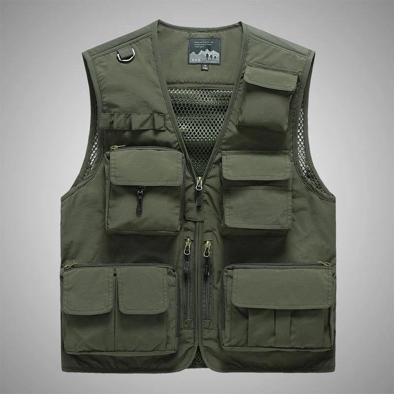 Outdoor Lightweight Mesh Fabric Vest - Image 8