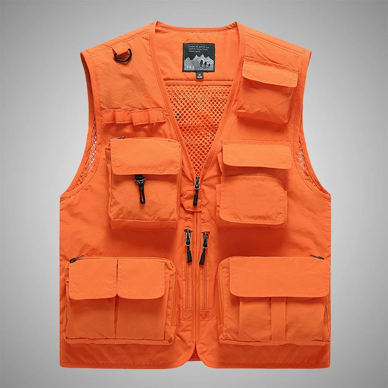 Outdoor Lightweight Mesh Fabric Vest - Image 9