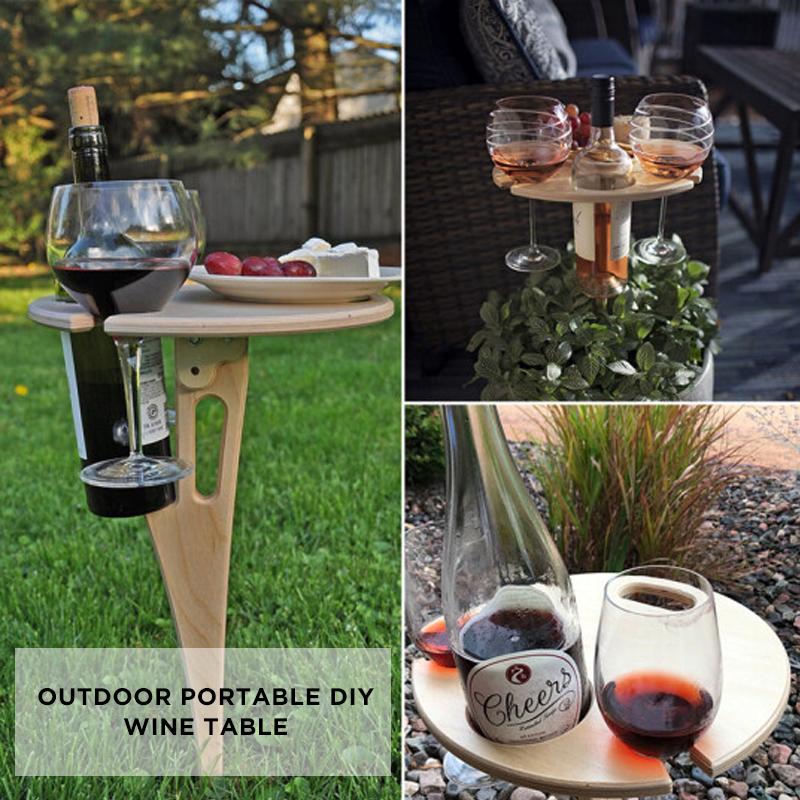 Outdoor Portable Diy Wine Table - Image 9
