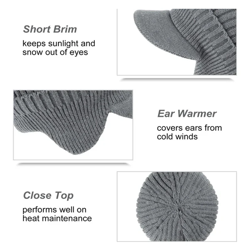 Outdoor Riding Elastic Warm Ear Protection Knitted Hat - Image 6