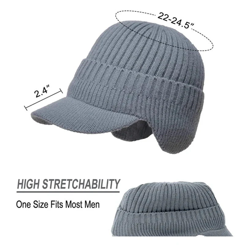 Outdoor Riding Elastic Warm Ear Protection Knitted Hat - Image 7
