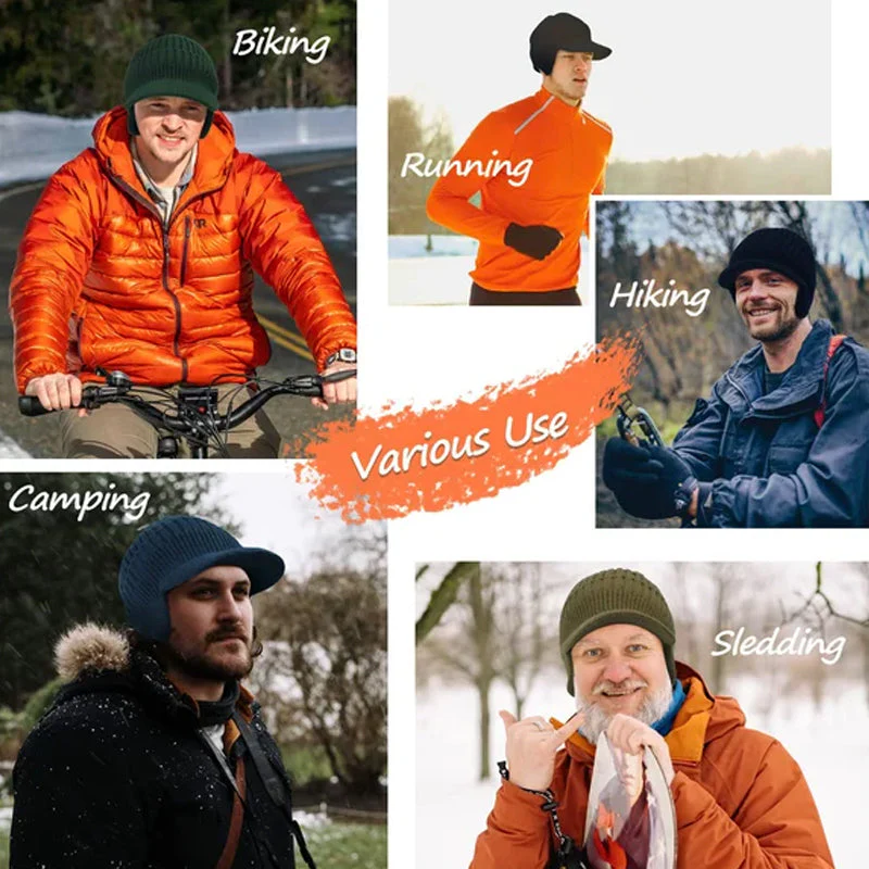 Outdoor Riding Elastic Warm Ear Protection Knitted Hat - Image 9