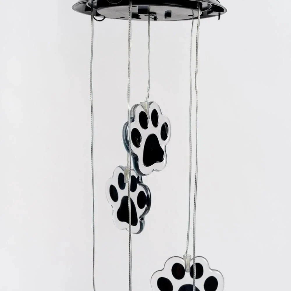 Paw Prints Solar Wind Chime - Image 6