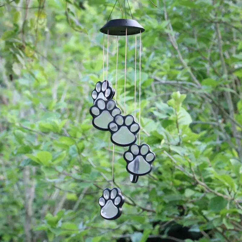 Paw Prints Solar Wind Chime - Image 7