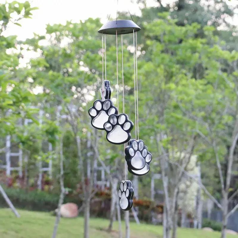 Paw Prints Solar Wind Chime - Image 8