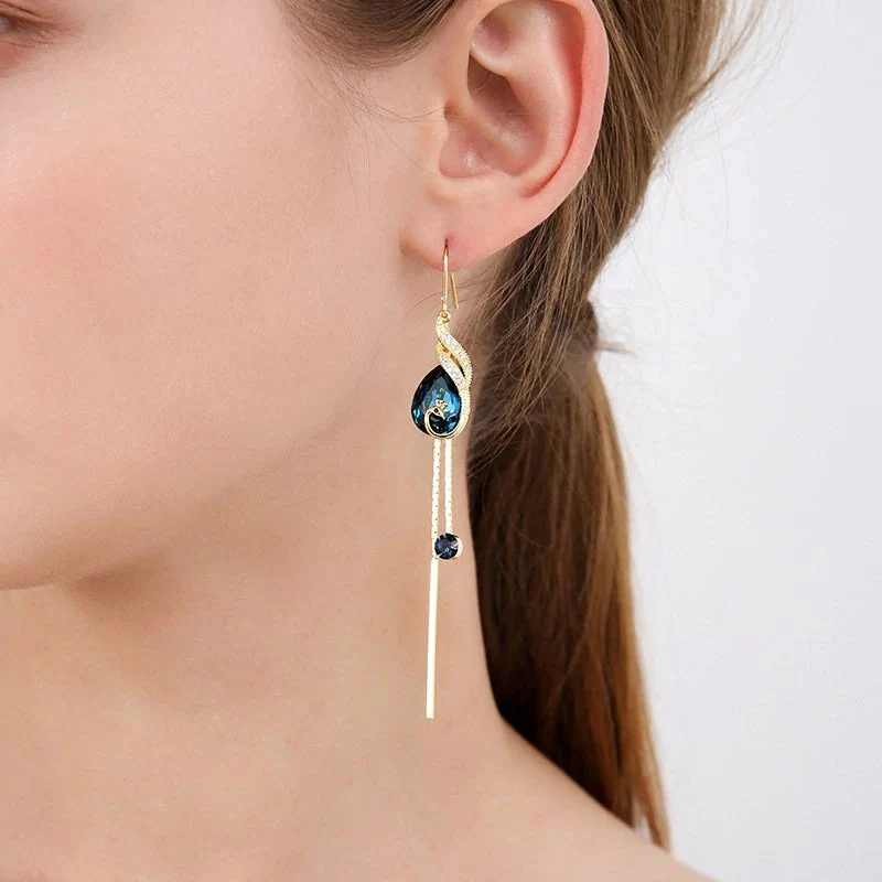 Peacock Earrings - Image 3