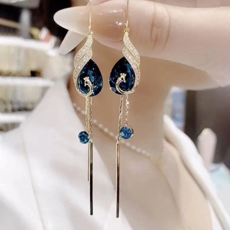 Peacock Earrings - Image 4