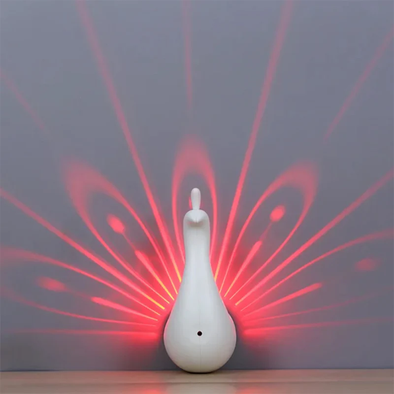 Peacock Led Projector Wall Lights For Bedroom - Image 5