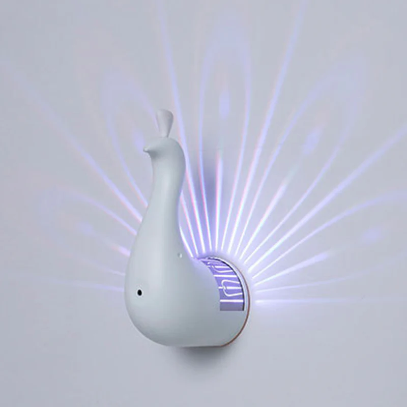 Peacock Led Projector Wall Lights For Bedroom - Image 8