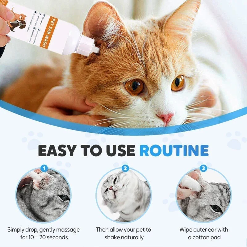 Pet Ear Cleaning Liquid (For Cats & Dogs) - Image 4