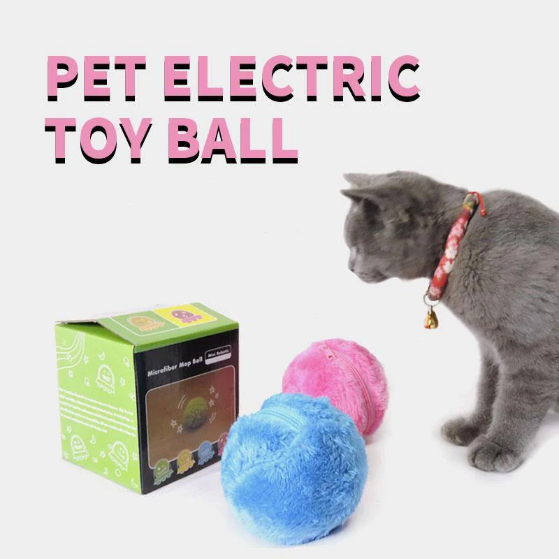 Pet Electric Ball Toy with Plush Cover(4 Colors Included) - Image 7