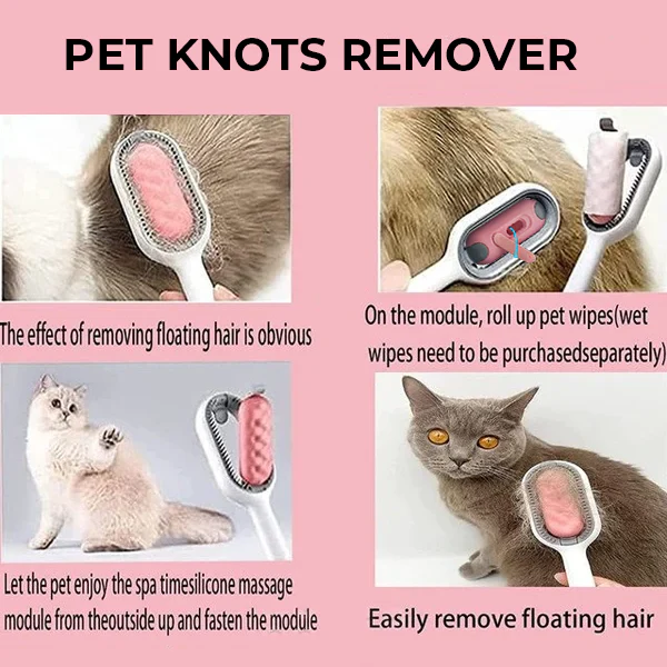 Pet Hair Removal Comb with Water Tank - Image 3