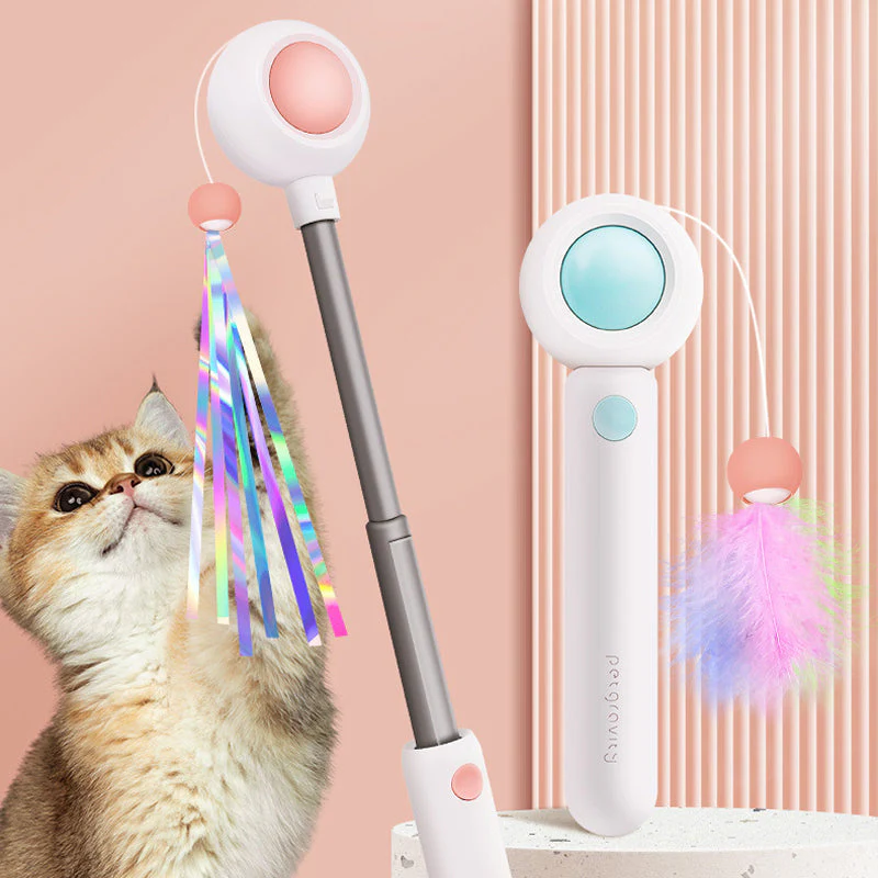 Pet Telescopic Laser Teasing Stick - Image 12