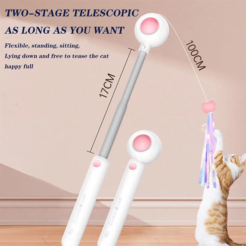 Pet Telescopic Laser Teasing Stick - Image 7