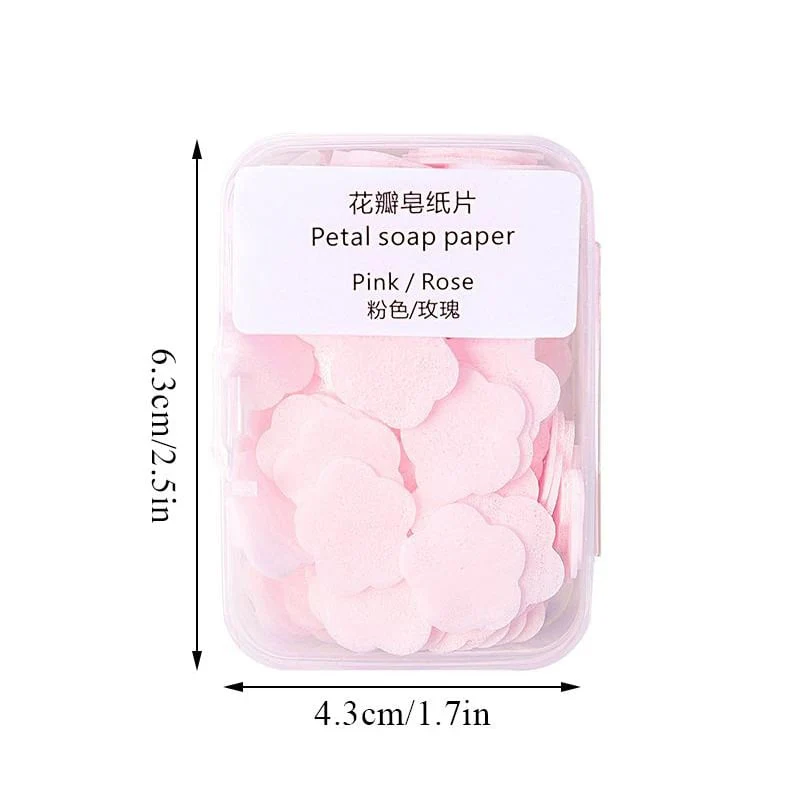Petal Soap Paper Sheets – Lightweight Floral Hand Wash for Travel & Daily Use