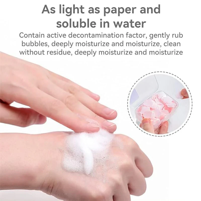 Petal Soap Paper Sheets – Lightweight Floral Hand Wash for Travel & Daily Use - Image 3