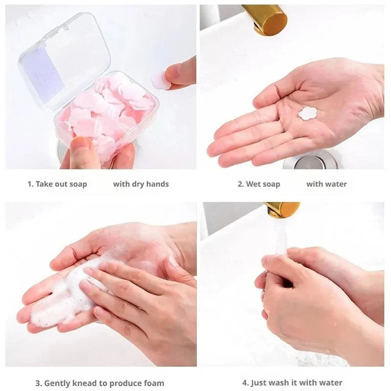 Petal Soap Paper Sheets – Lightweight Floral Hand Wash for Travel & Daily Use - Image 4