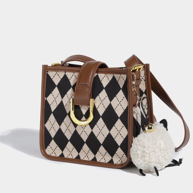 Plaid Canvas Crossbody bag - Image 3