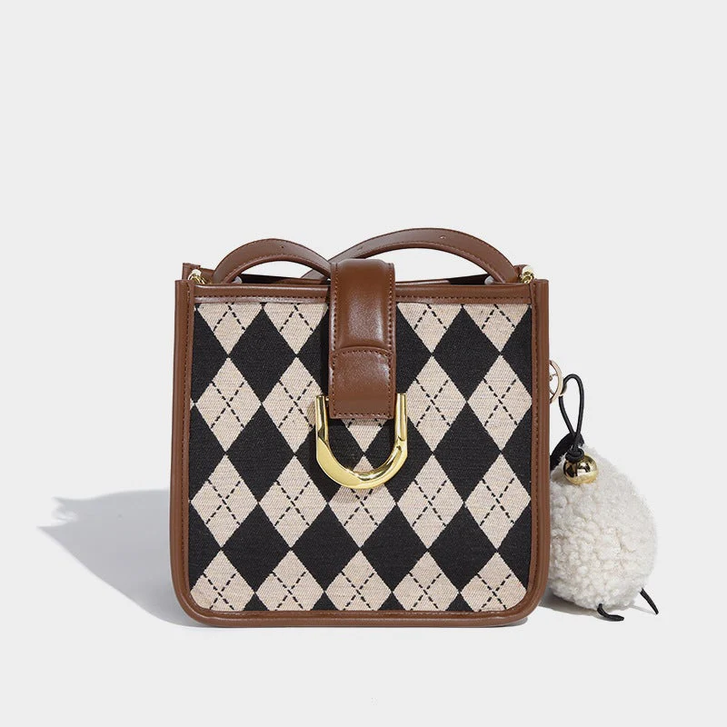 Plaid Canvas Crossbody bag - Image 4