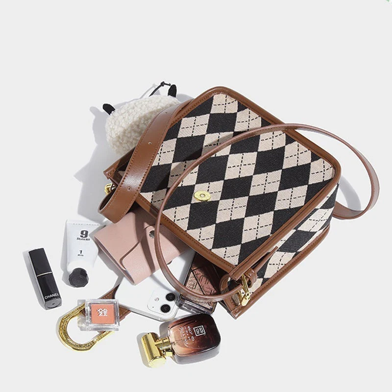 Plaid Canvas Crossbody bag - Image 5