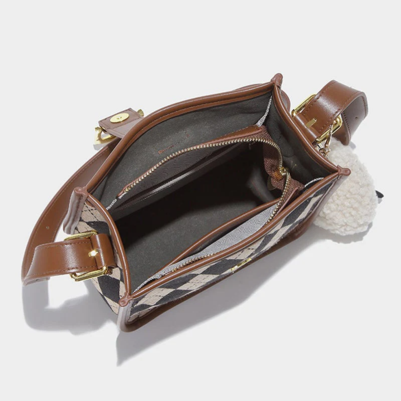 Plaid Canvas Crossbody bag - Image 6