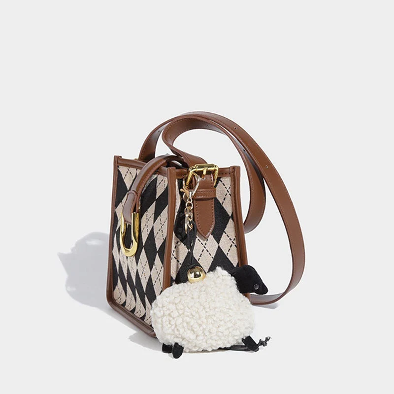 Plaid Canvas Crossbody bag - Image 8