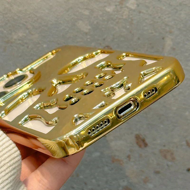 Plated Skull Case Cover For iPhone - Image 12