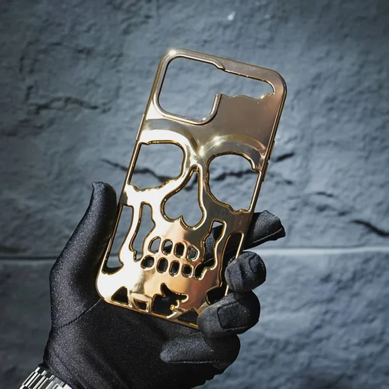 Plated Skull Case Cover For iPhone - Image 7